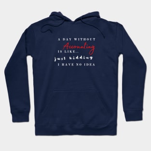 A day without accounting is like.. just kidding Hoodie